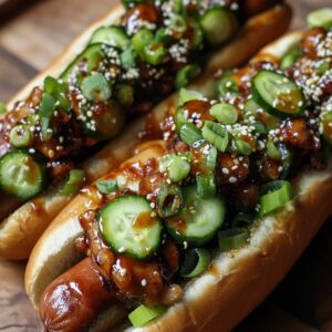 Hot dogs estilo General Tao en Air Fryer