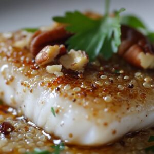 Pescado blanco quinoa crocante