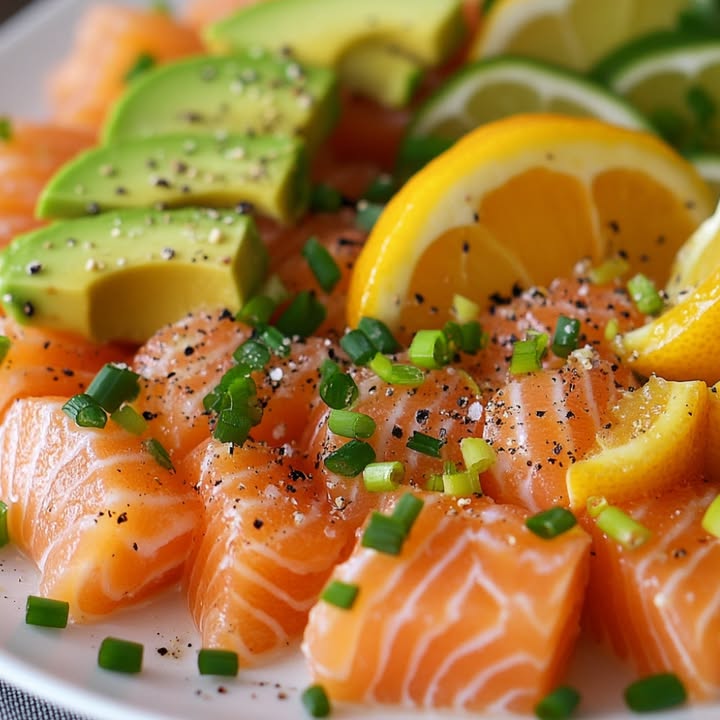 Tartare de salmón cítrico