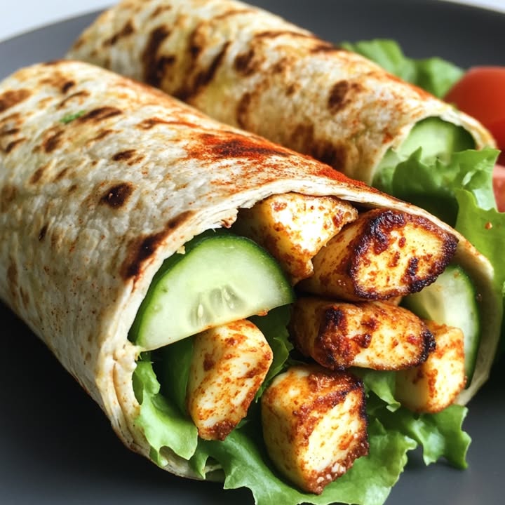 Wraps Vegetarianos Halloumi Grillados