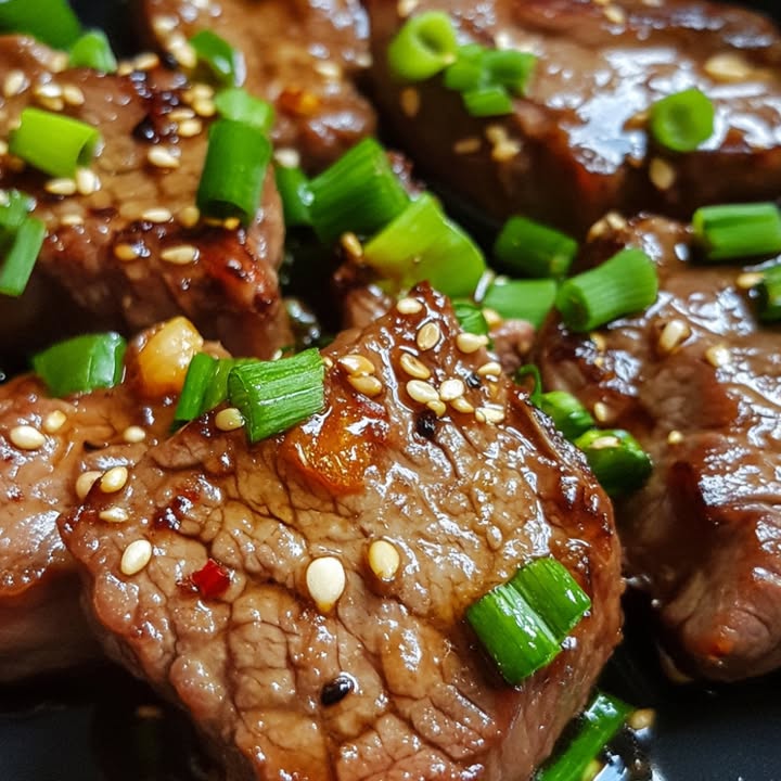 Bistec Coreano Cebollas Verdes