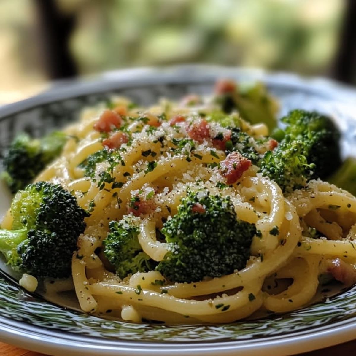 Brócoli Carbonara Delicioso y Cremoso