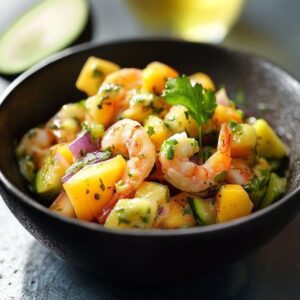 Ceviche fresco mango aguacate.