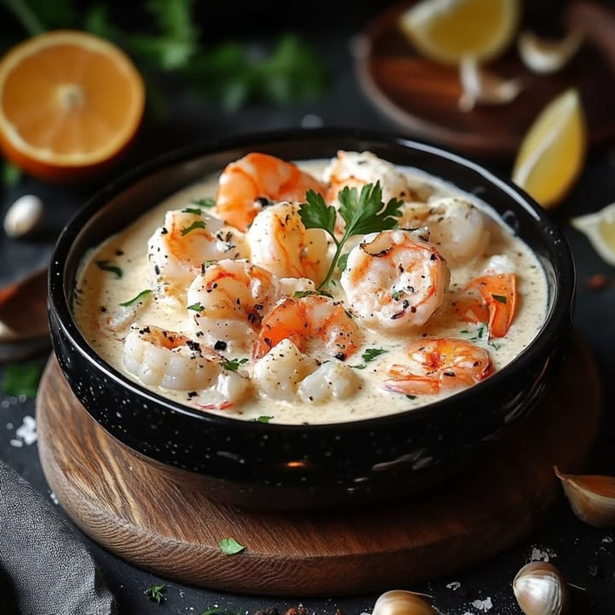 Crema Mariscos Estilo Chaudrée.