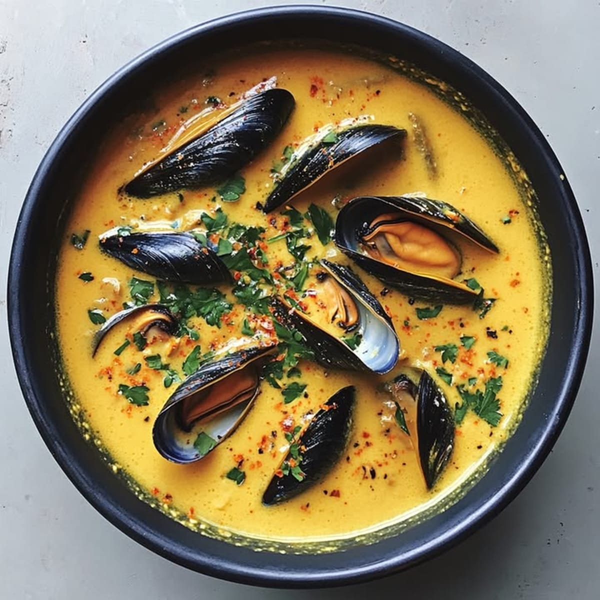 Deliciosa Sopa de Mejillones