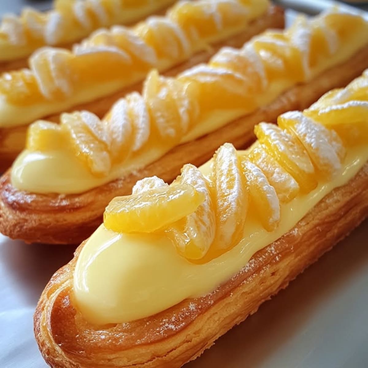 Éclairs Limón Merengue Delicioso