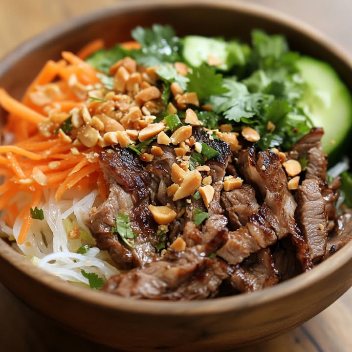 Ensalada de Buey y Vermicelli.