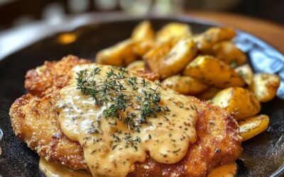 Receta de Escalope Saboyana con un toque irresistible de queso raclette 🧀 ¡Descubre el sabor poderoso de esta delicia!