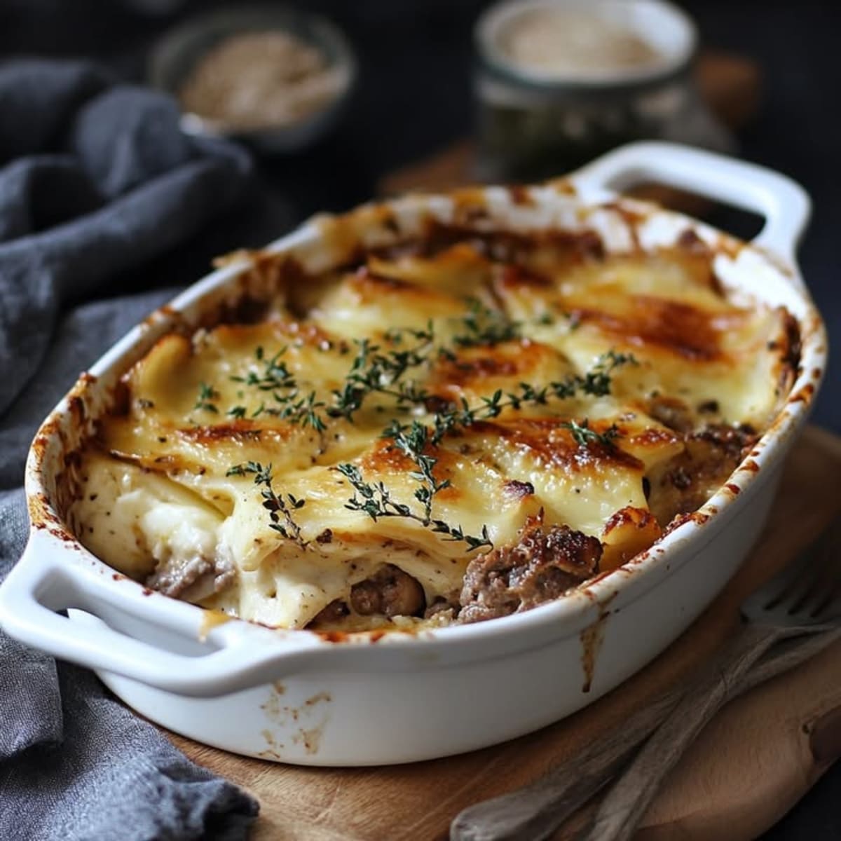 Gratin Res Puerros Delicioso