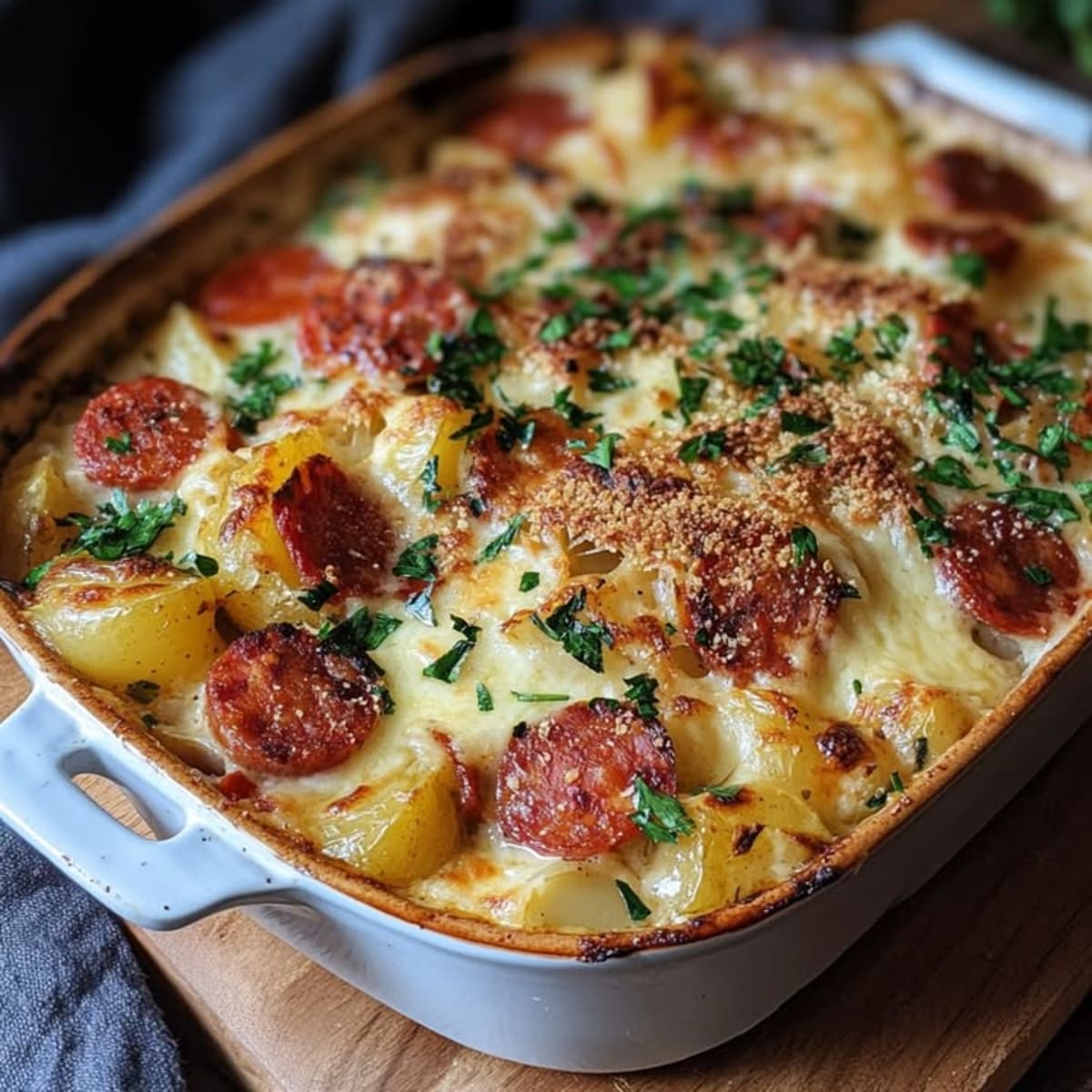 Gratin de Patatas y Chorizo