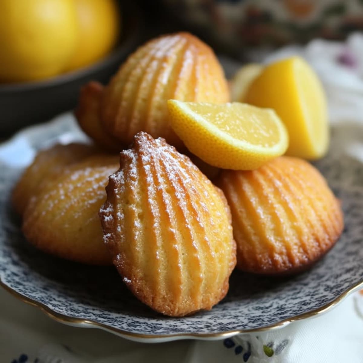 Madeleines de Limón Esponjosas.