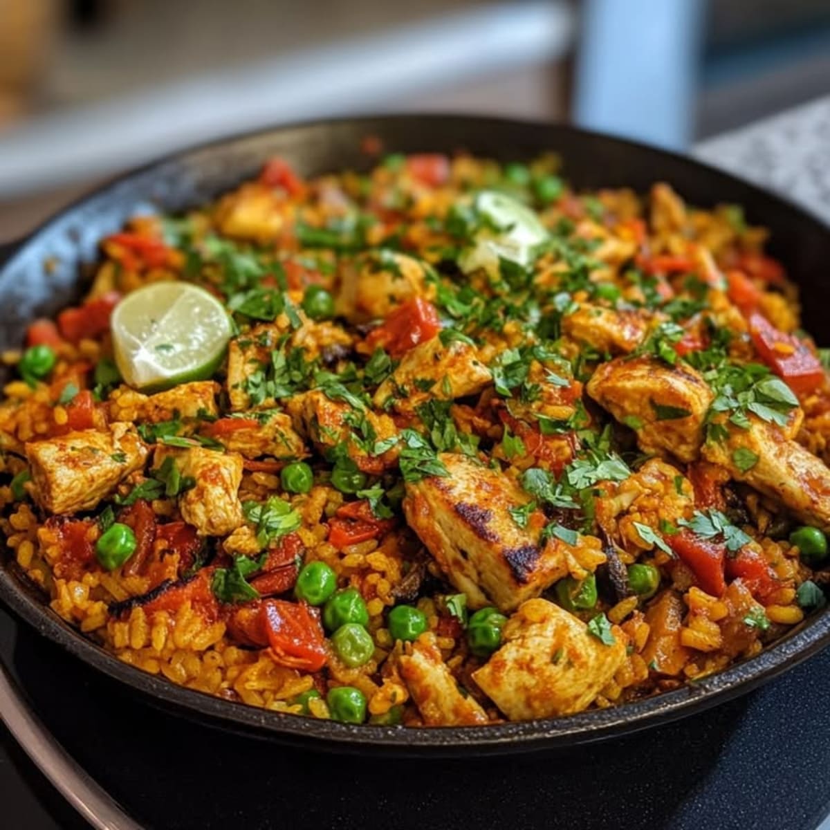 Paella Marroquí: Sabores Orientales.