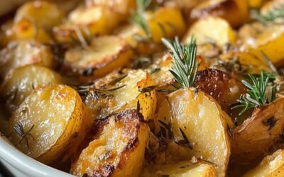 ¡Deliciosas Patatas al Ajo y Mantequilla al Horno para Saborear el Poder de un Plato Casero!