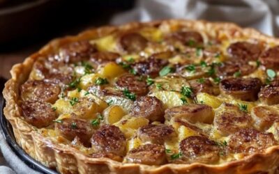 Delicioso Quiche de Campo con Salchichas Ahumadas: Receta Irresistible para Saborear