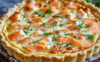 ¡Prepara una Exquisita Quiche de Salmón Ahumado y Queso Boursin con un Toque Sofisticado!