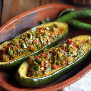 Rellenos veraniegos: Calabacines poblano