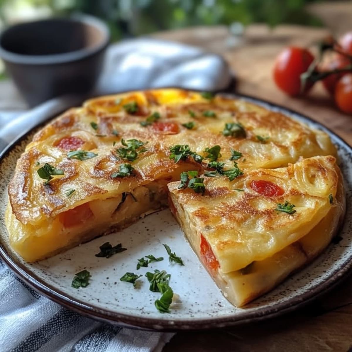 Tortilla de papas clásica.