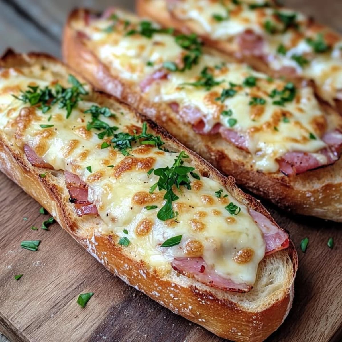 Baguettes Jamón Mozzarella Rellenas