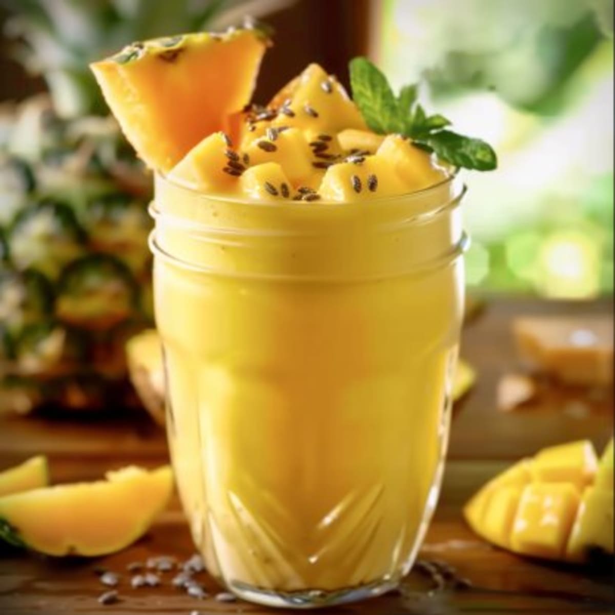 Batido Tropical Quema Grasa.