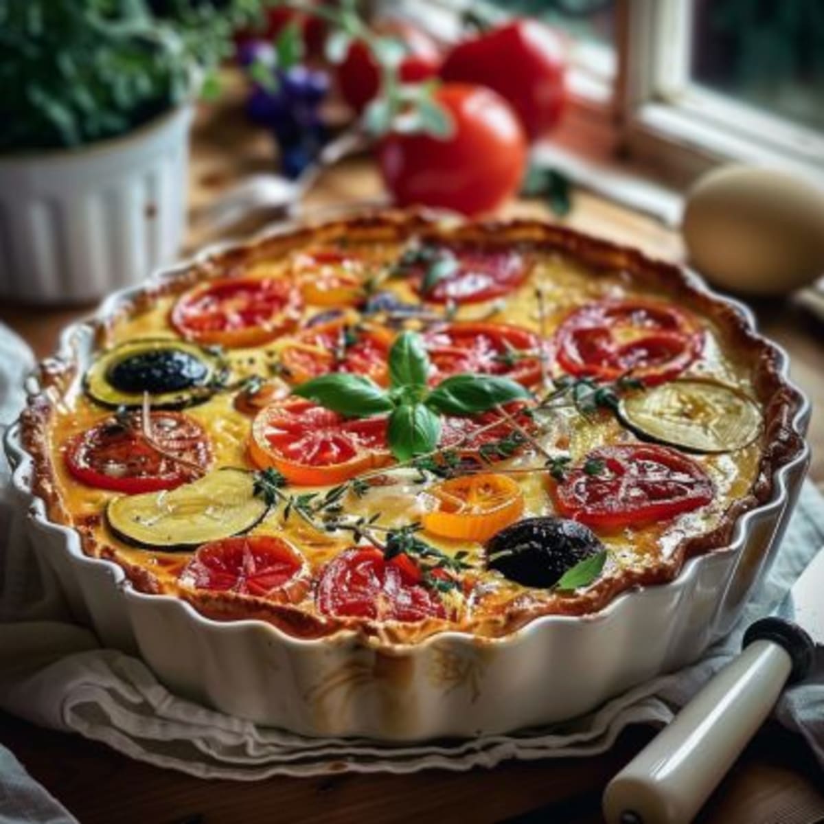 Clafoutis Verano Vegetal Delicioso