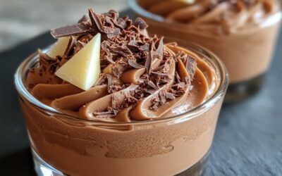 Exquisito Mousse de Chocolate y Caramelo