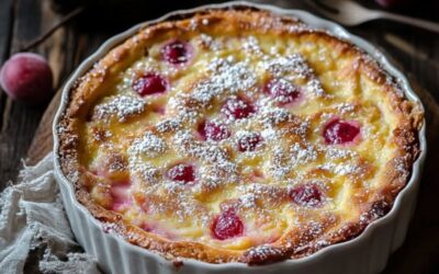 Delicioso Clafoutis de Ruibarbo Ligero