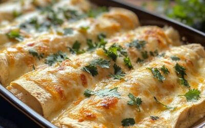 Deliciosas Enchiladas de Pollo Blanco Caseras