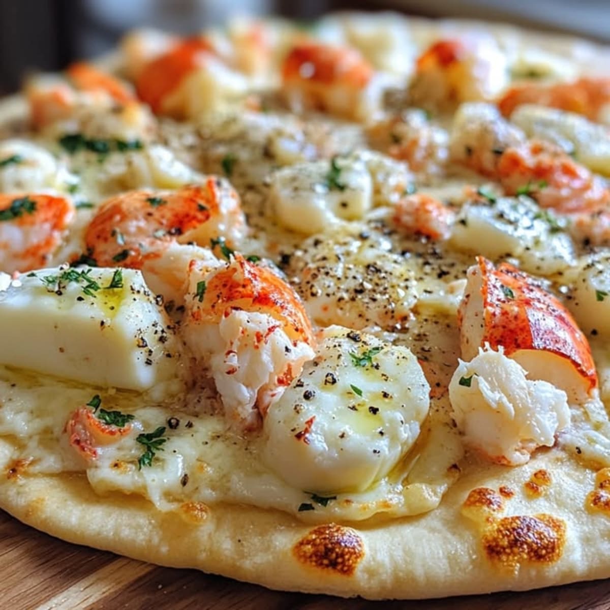 Pizzas Brie Homard