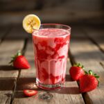 Batido de fresa y plátano