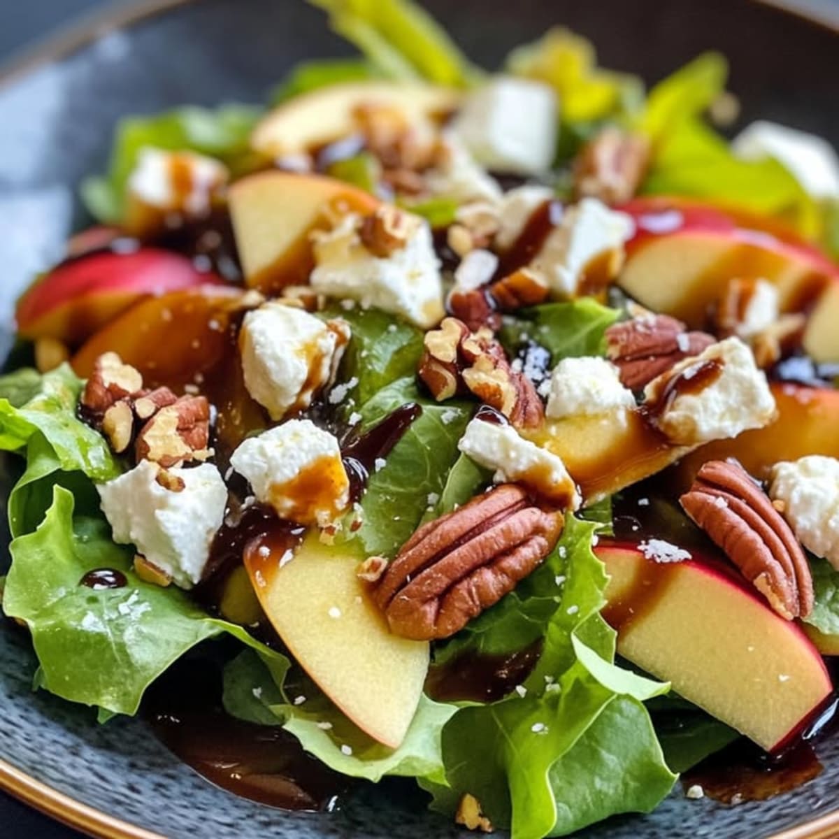 Ensalada Otoño: Mezcla, Manzana, Queso.