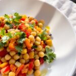 Ensalada de garbanzos y pimientos