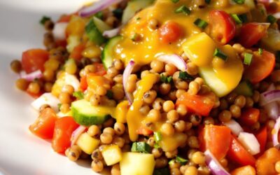 Ensalada de lentejas con vinagreta de mostaza: ¡Deliciosa y saludable!