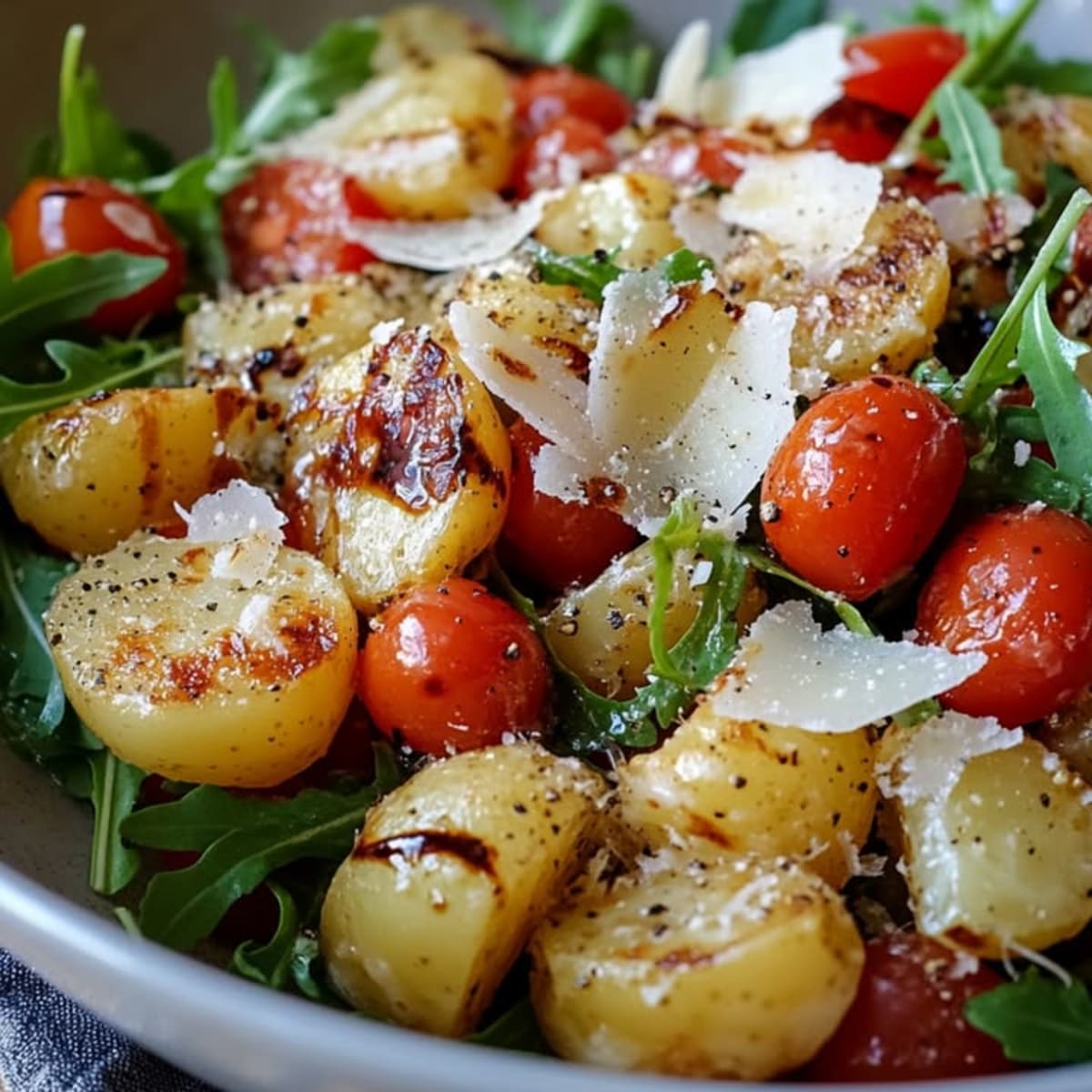 Ensalada de papas italianas asadas