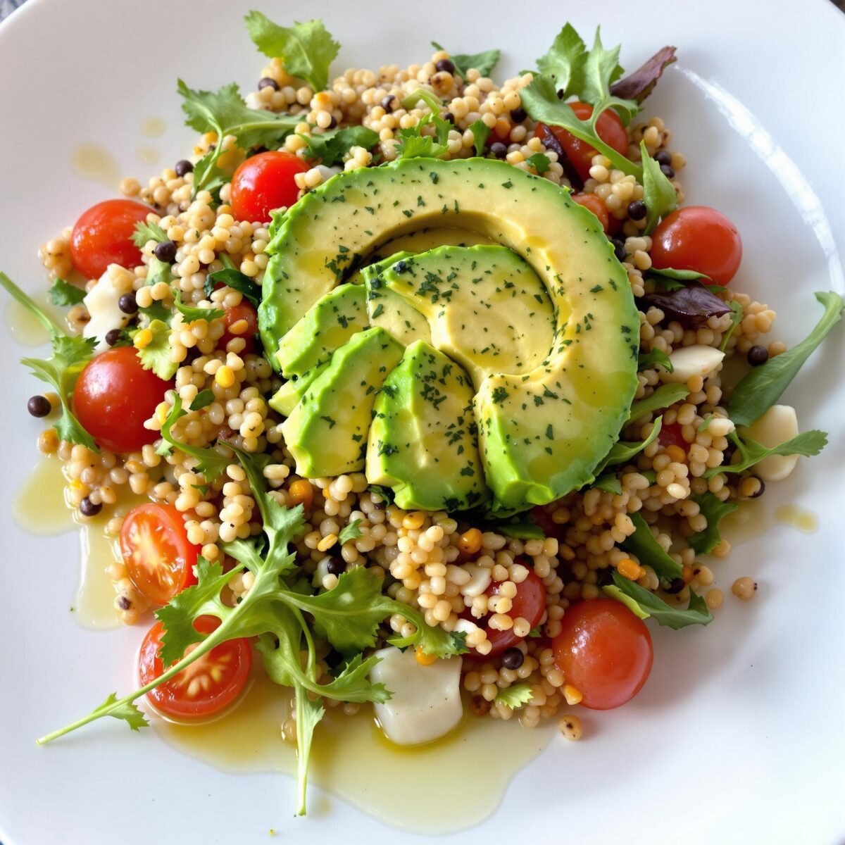 Ensalada de quinoa y aguacate