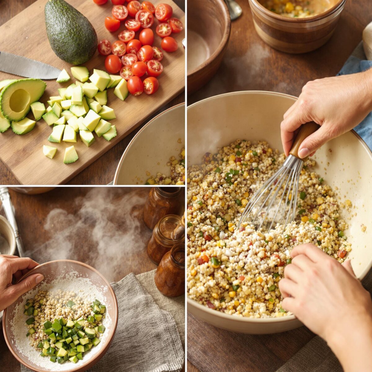 Ensalada de quinoa y aguacate