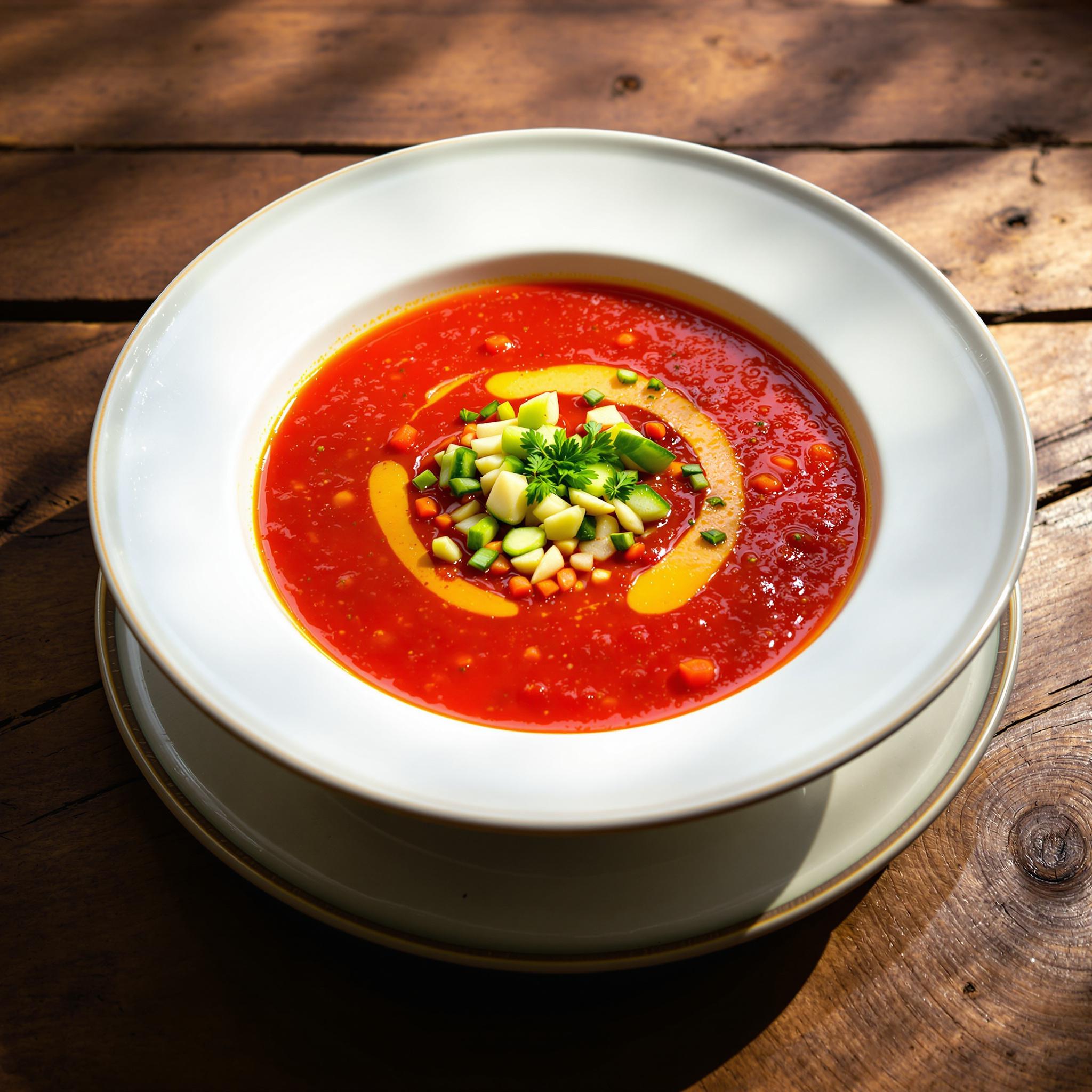 Gazpacho andaluz tradicional