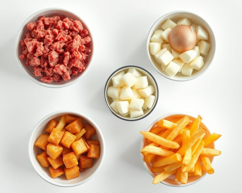 ingrediente-de-la-receta-bolas-de-carne-poutine