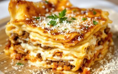 Lasaña de carne con bechamel casera: ¡Sabor Irresistible!