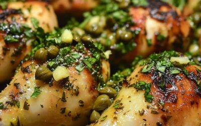 Receta Irresistible: Jugosos Muslos de Pollo al Limón con Salsa Verde