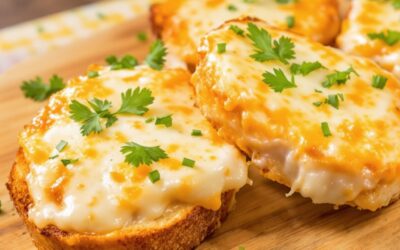 Pan de ajo y queso gratinado: Un deleite irresistible!