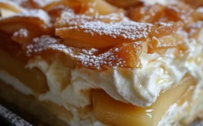 Descubre cómo Preparar un Irresistible Pastel Relámpago de Manzana y Caramelo con Fleur de Sel sin Horno