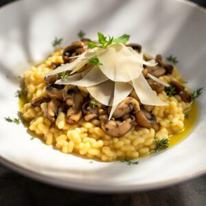 Risotto de setas y parmesano