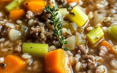 Receta Increíble: Cómo Preparar una Sopa Nutritiva de Carne de Res Picada y Cebada