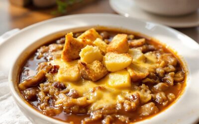 Sopa de cebolla gratinada: Un manjar delicioso