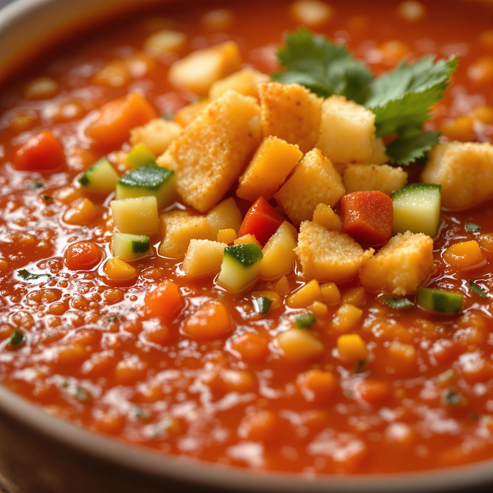 Gazpacho andaluz tradicional