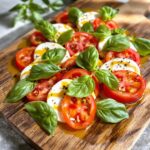 Ensalada caprese con pesto casero