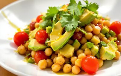 Ensalada de garbanzos con aguacate y tomate: Freschezza deliziosa!