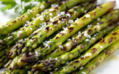 Espárragos trigueros a la plancha con ajo: Sabor intenso!
