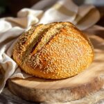 Pan integral con semillas de lino