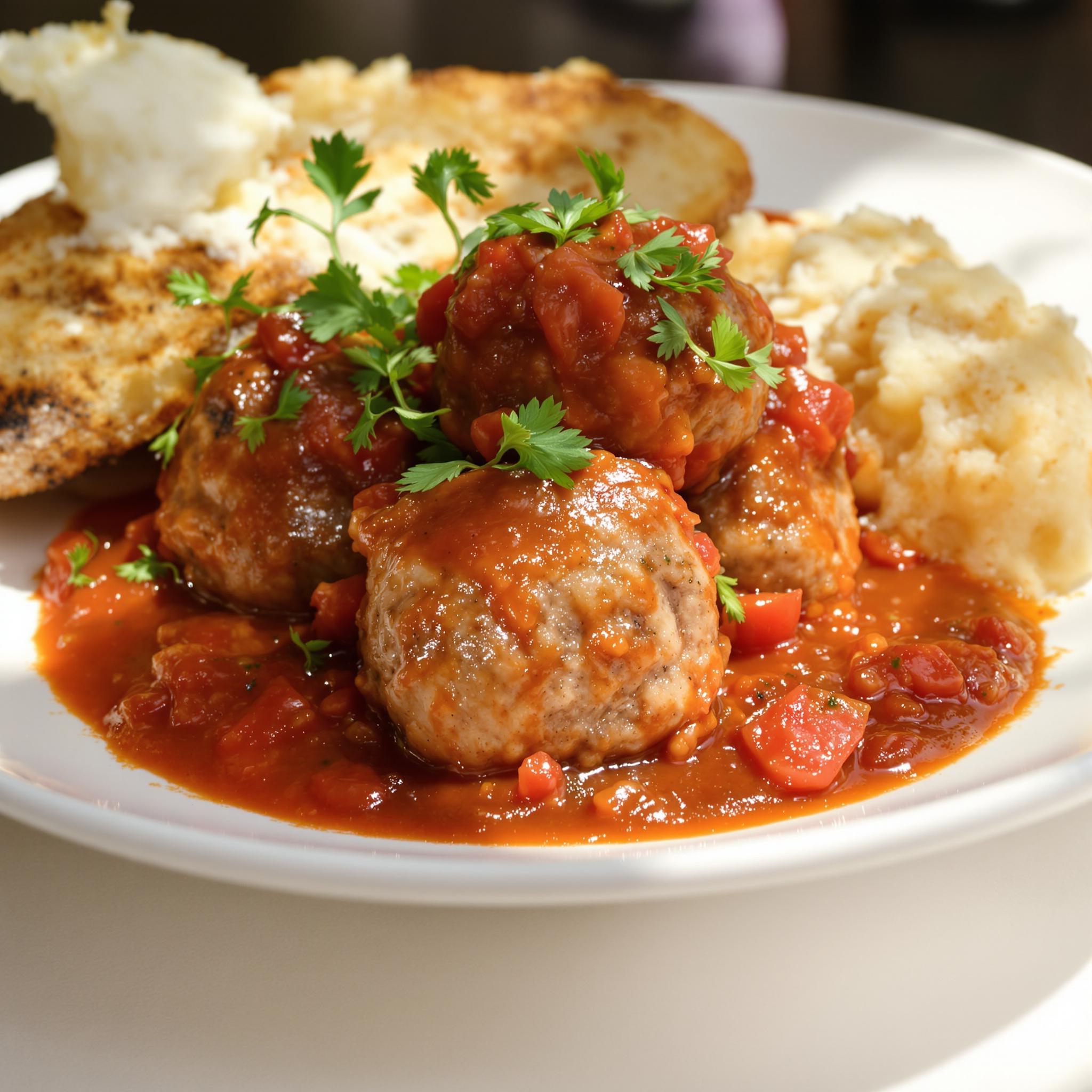 Albóndigas de cordero en salsa de tomate